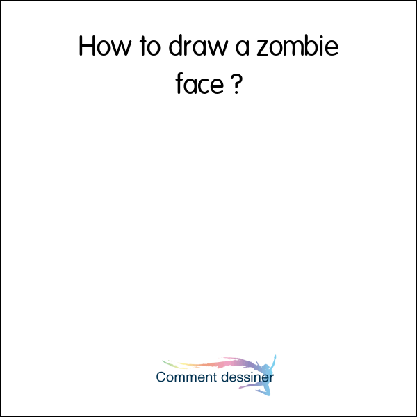 How to draw a zombie face